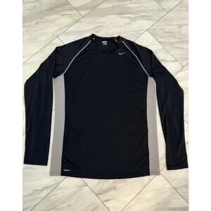 Nike Pro Combat Shirt Adult Size XL Fitted Long Sleeve Black Dri-Fit Run Train